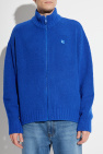 Ader Error BLUE Cardigan with Stand Collar