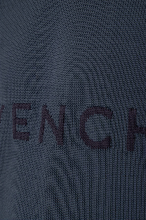 Givenchy Givenchy logo print frayed scarf