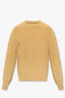 Givenchy front logo heavy brushed hooded sweatshirt