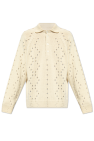 Givenchy beige Lacy sweater with a collar