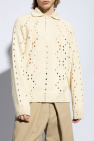 Givenchy beige Lacy sweater with a collar