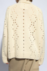 Givenchy beige Lacy sweater with a collar