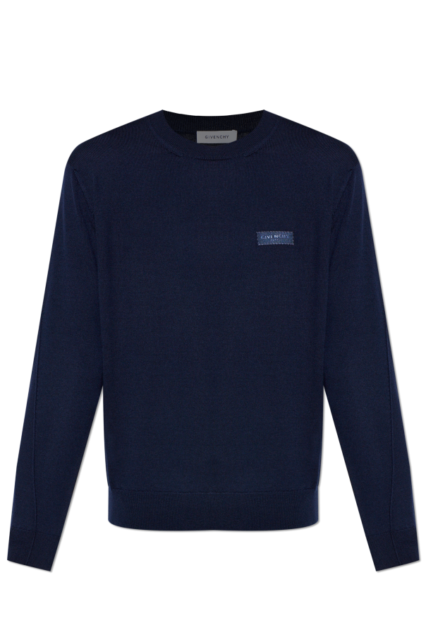 Sweater with logo patch od Givenchy