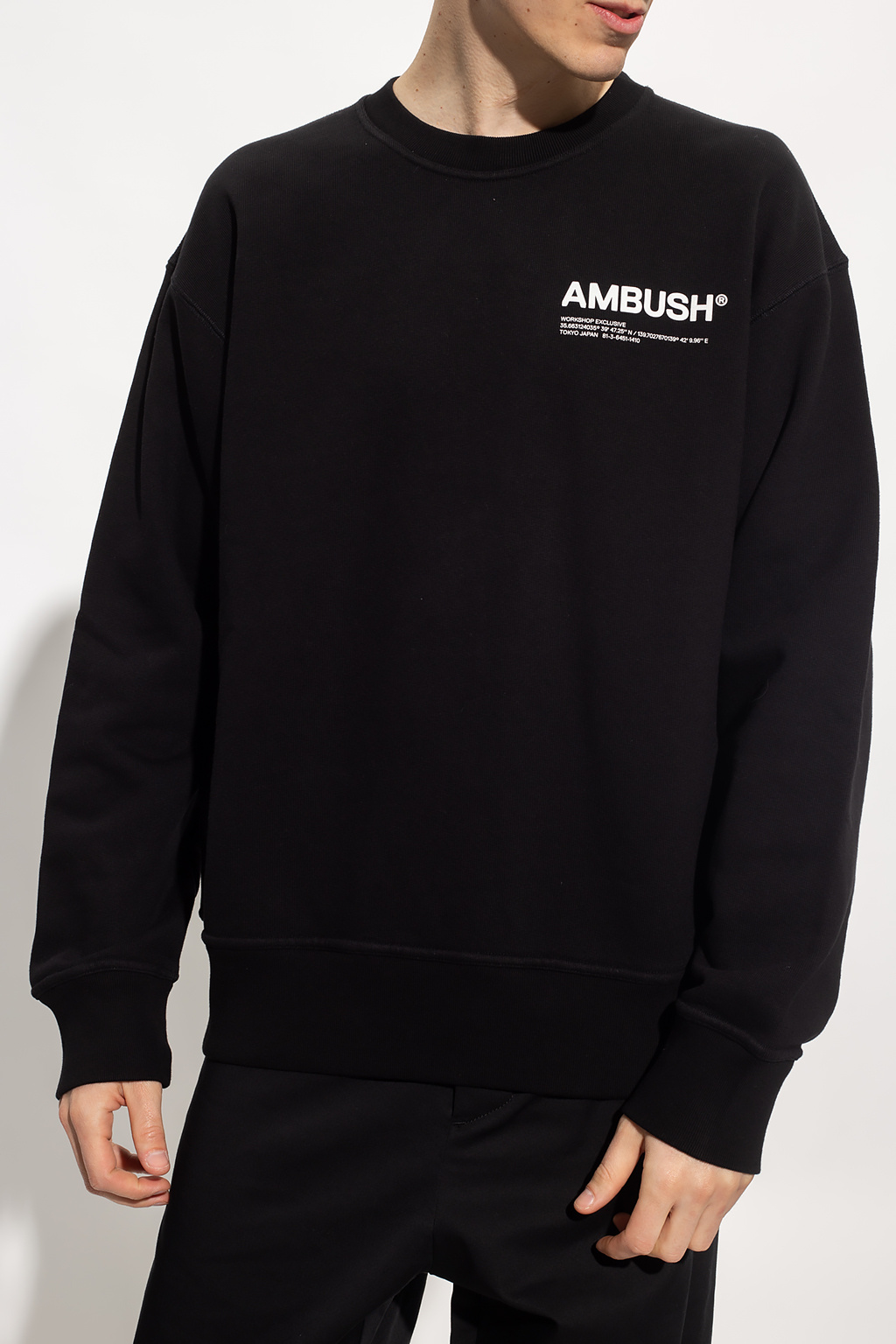 Ambush mini rodini tiger cotton jersey sweatshirt