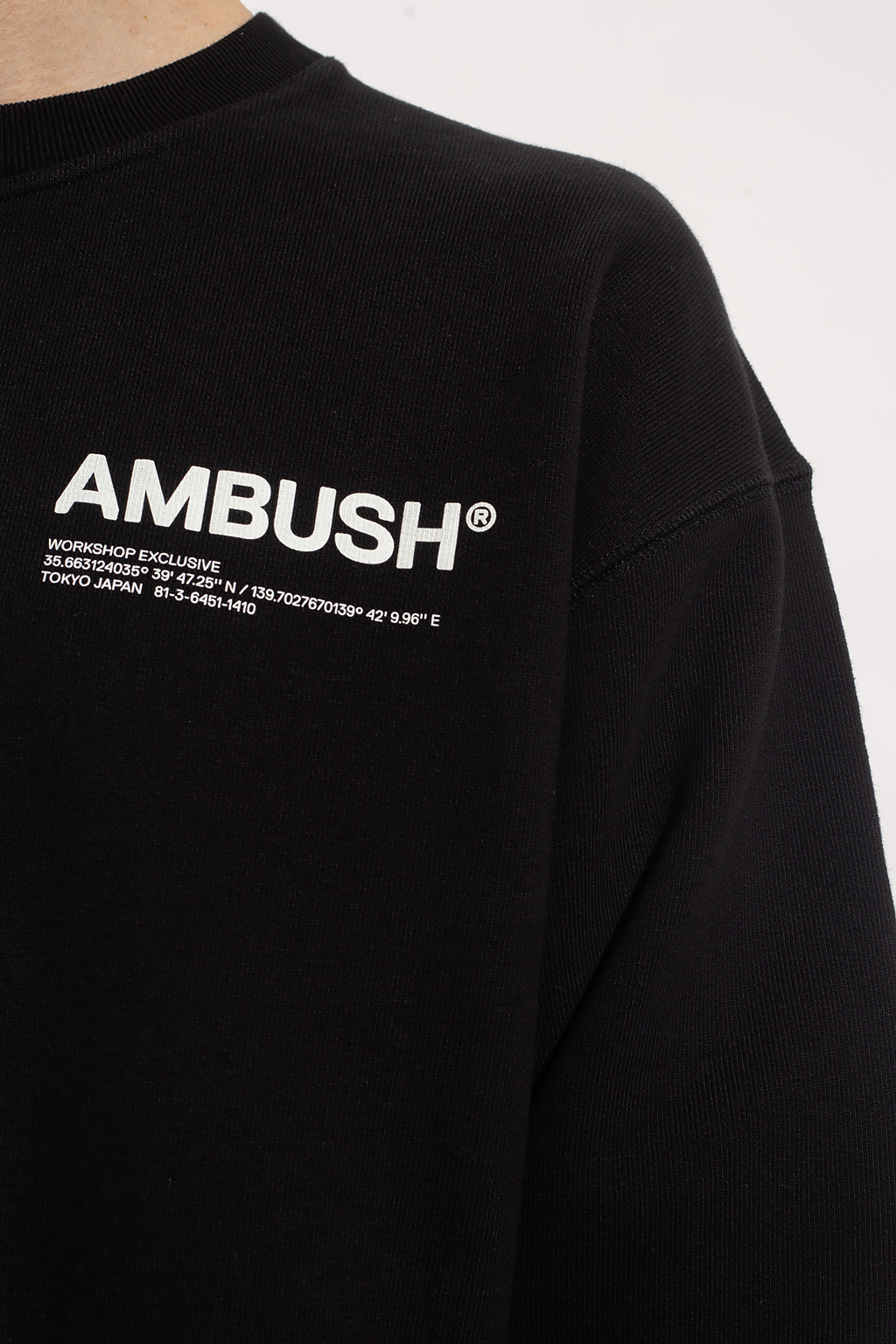 Ambush mini rodini tiger cotton jersey sweatshirt