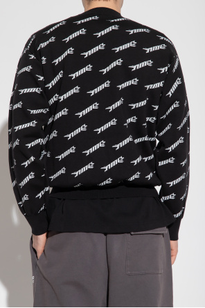 Ambush Indigo sweater with logo motif