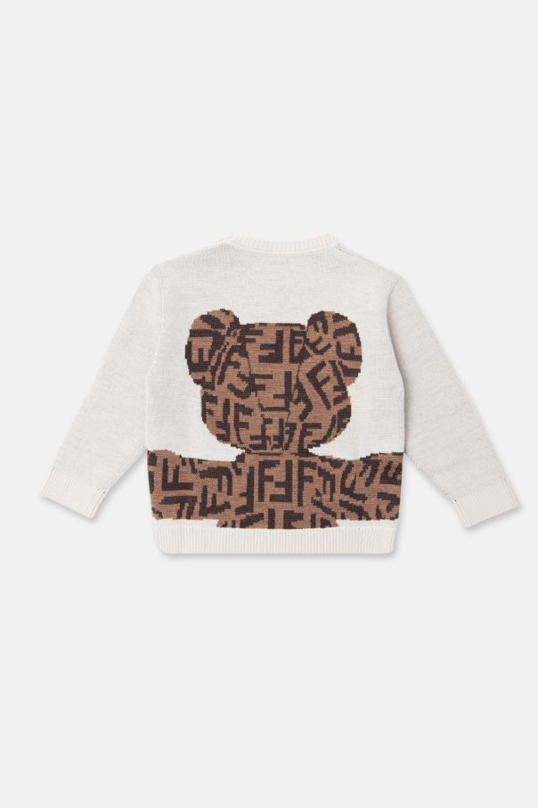 fendi BACKPACK Kids Sweater with teddy bear