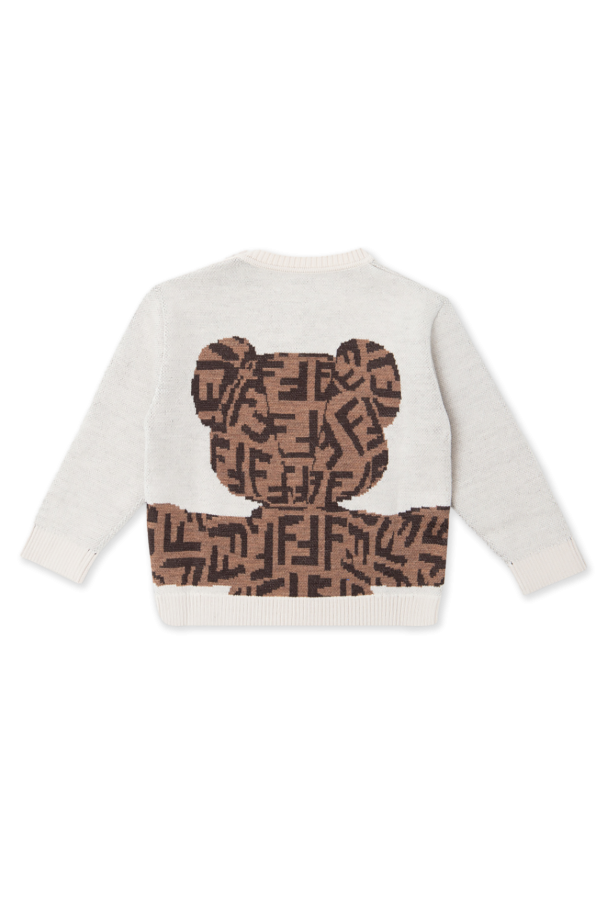 Fendi Kids Sweater with teddy bear