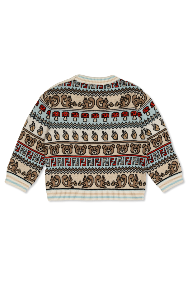 Fendi Kids Patterned Sweater