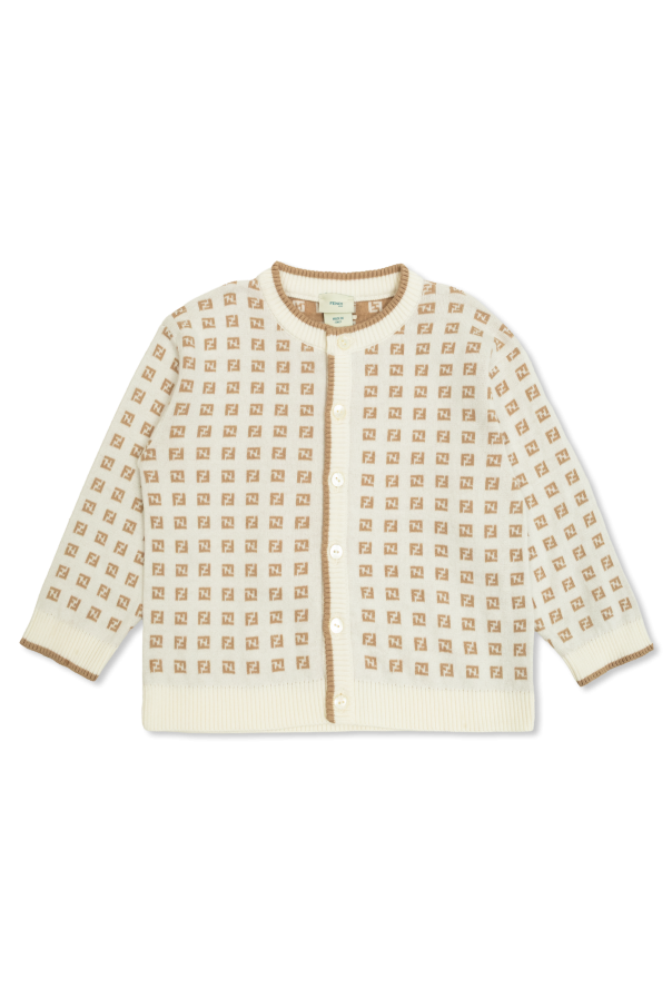 Cardigan with logo od Fendi Kids
