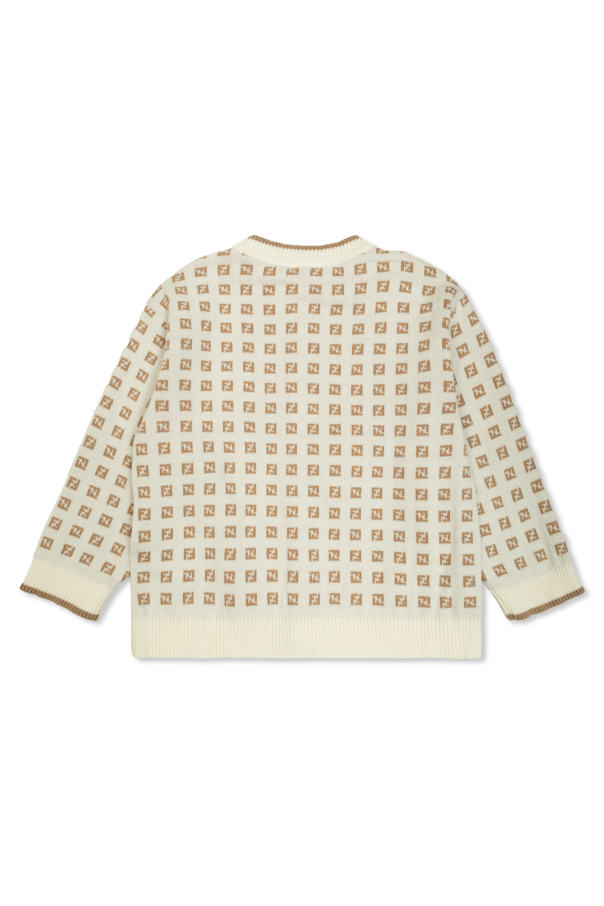 Fendi Kids Cárdigan con logo