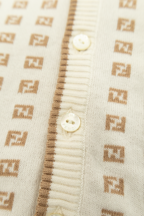 Fendi Kids Cárdigan con logo