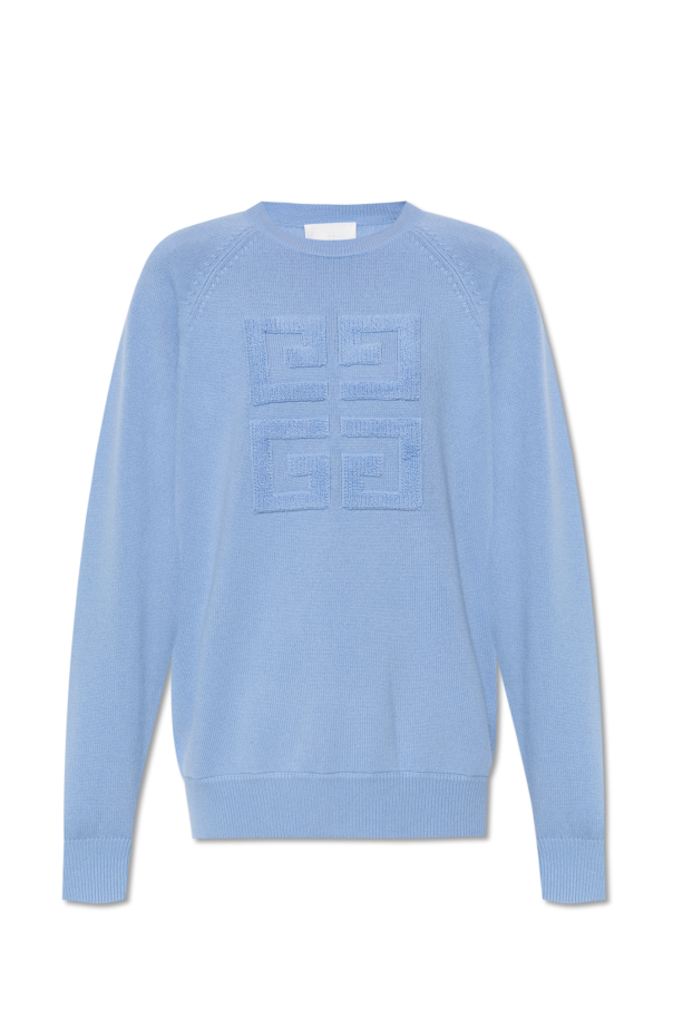Givenchy Blue Logo Intarsia Sweater – Zoo Fashions