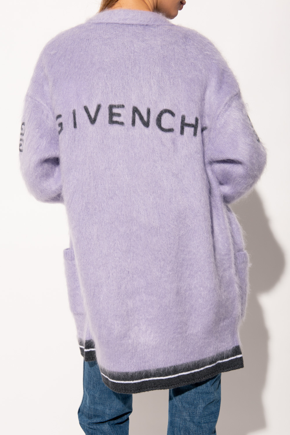 givenchy purple cardigan