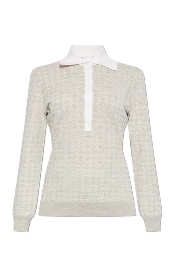 Givenchy Sweter z kołnierzem polo
