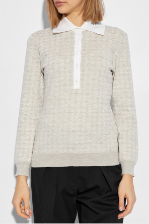 Givenchy Sweter z kołnierzem polo