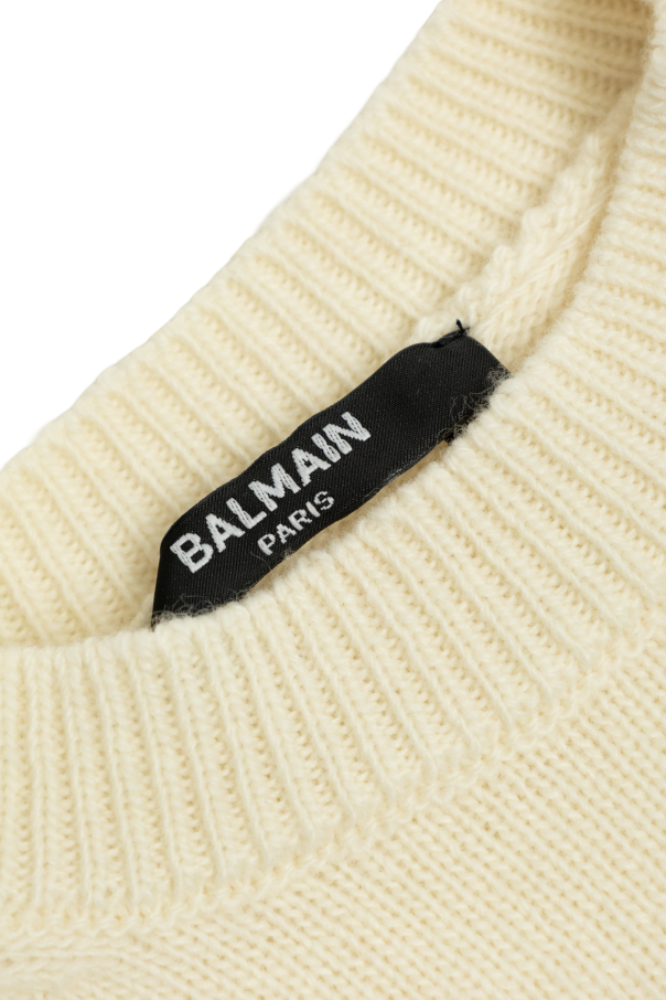Balmain Kids Sweter z logo