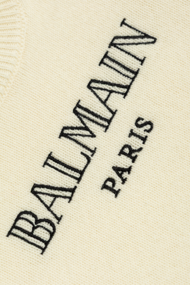 Balmain Kids Sweter z logo