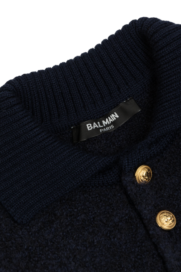 Balmain Kids Sweater with patch