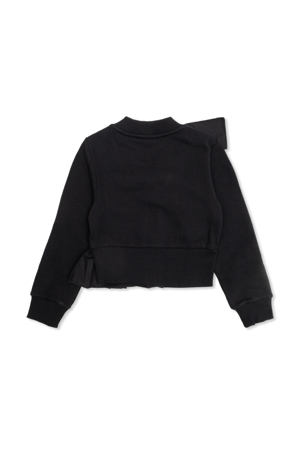 Balmain Kids Cárdigan con volante