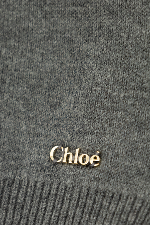 Chloé Kids Cárdigan con bolsillos
