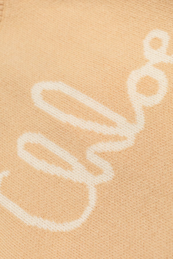 Chloé Kids Turtleneck con logo