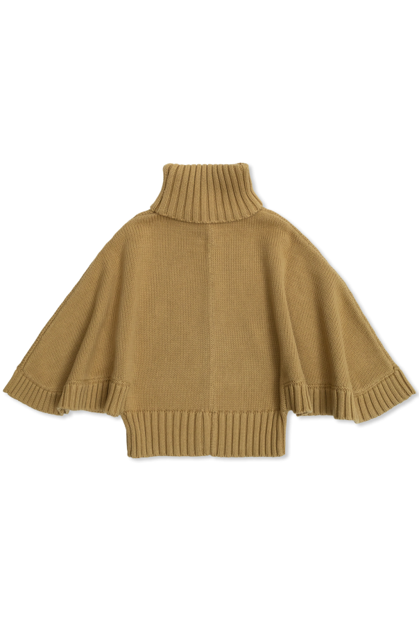 Chloé Kids Turtleneck con logo bordado