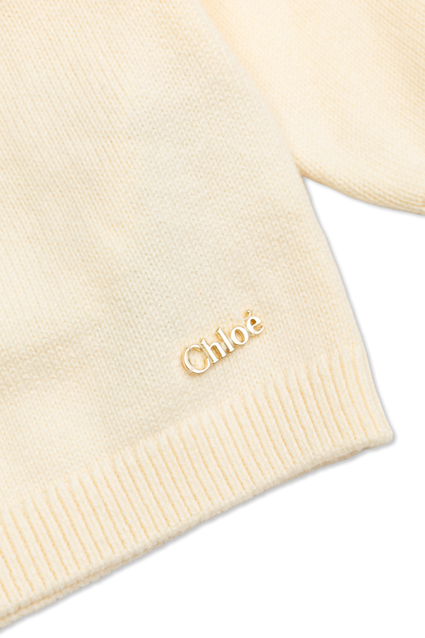 Chloé Kids Cárdigan con lentejuelas