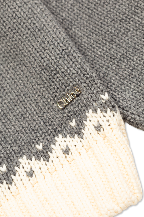 Chloé Kids Gemusterter Pullover