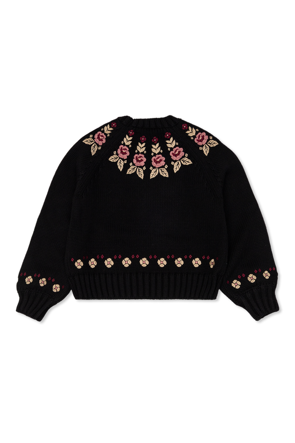 Chloé Kids Floral Motif Sweater