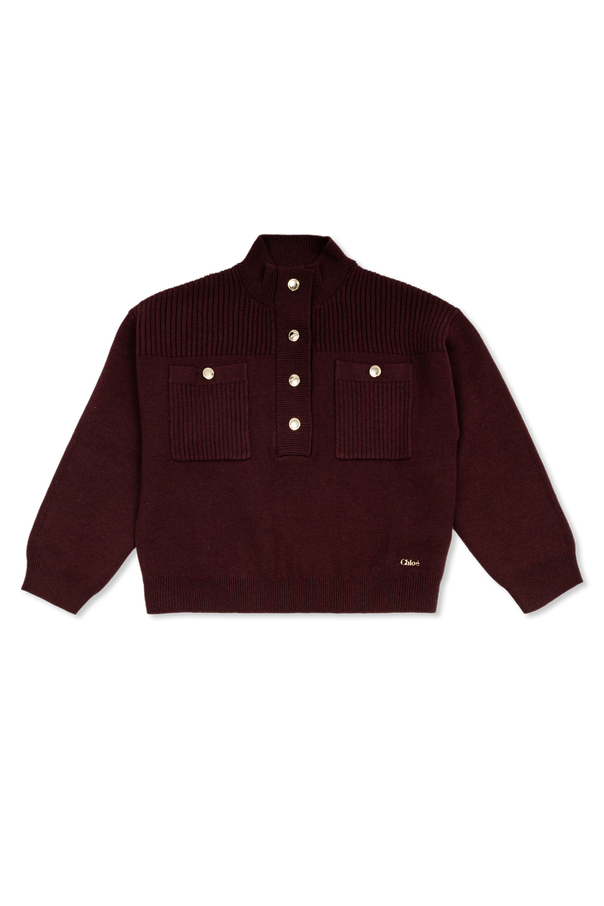 Sweater with pockets od Chloé Kids
