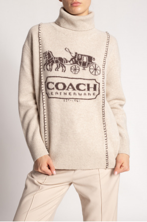 Coach Turtleneck sweater with logo