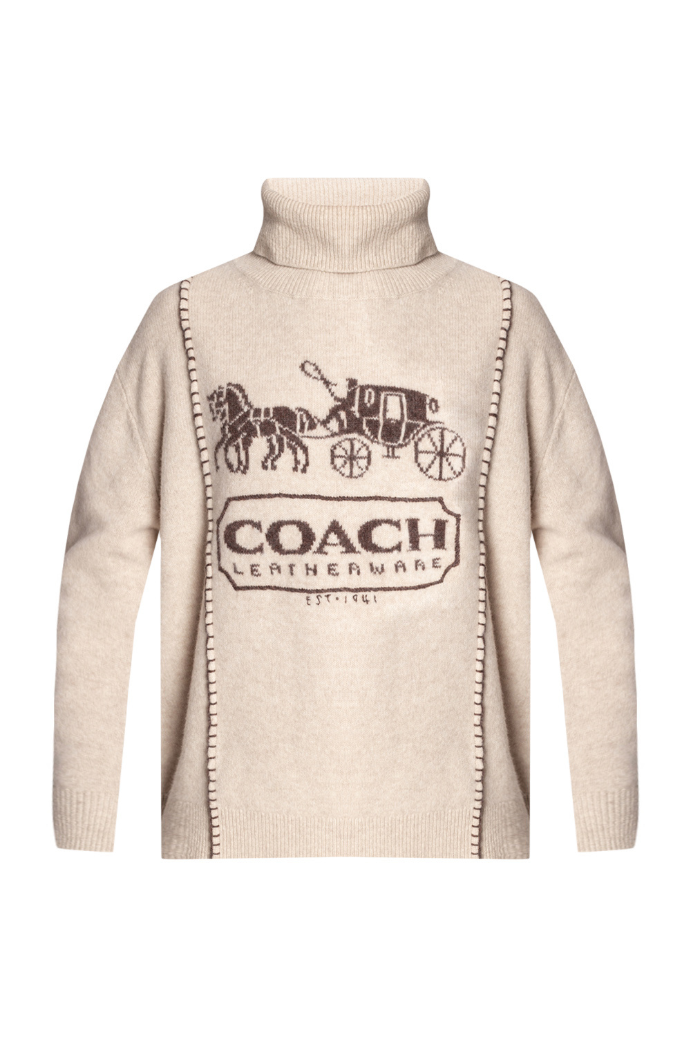 IetpShops Congo - Turtleneck sweater with logo weeks Coach - weeks Coach  Cody whipstich shoulder bag