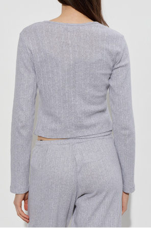 Sporty & Rich Cotton cardigan with logo
