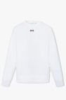 motif-print long-sleeved sweatshirt White