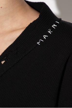 Marni Distressed cropped cardigan