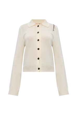 Cardigan with logo