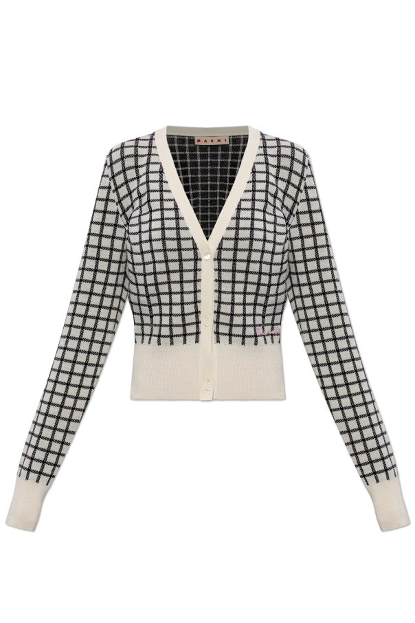 Marni Checked pattern cardigan