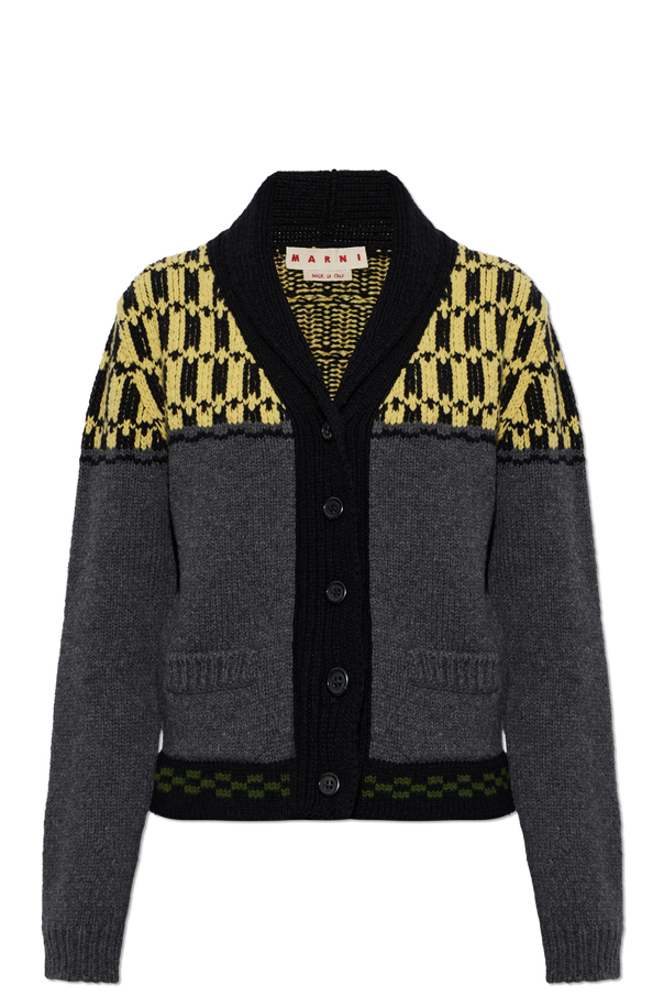 Wool cardigan with pockets od Marni