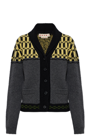 Wool cardigan with pockets