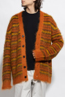 Marni ORANGE Striped cardigan