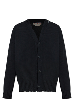 Cardigan with logo