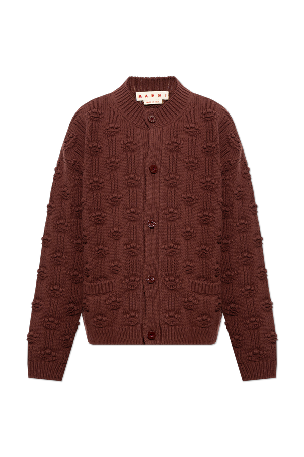 Wool cardigan with pockets od Marni