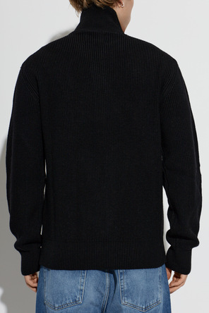 Woolrich Wool cardigan with stand-up collar