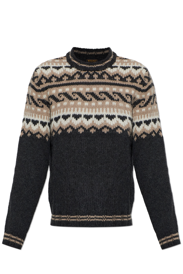 Wool sweater with a crew neck od Woolrich