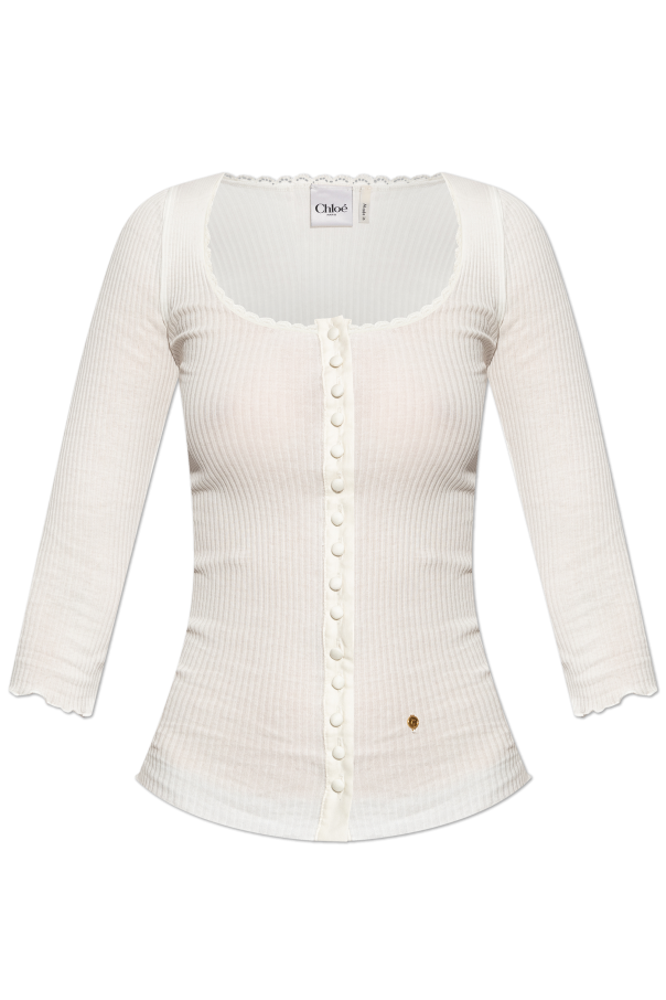 Ribbed fitted top od Chloé