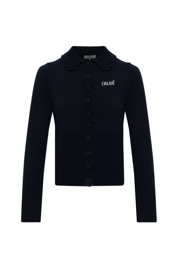 Wool cardigan with collar od Chloé