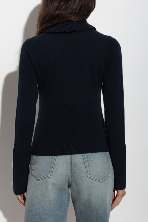Chloé Wool cardigan with collar