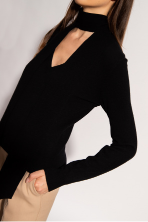 Threadbare Plus Chloe high neck sweater in black