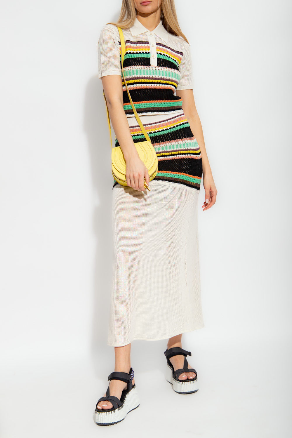 Multicolour Wool top Chloé - embroidered slip dress see by chloe